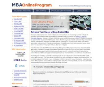 Mba-Online-Program.com(Directory of Online MBA Programs) Screenshot