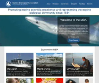 Mba.ac.uk(Marine Biological Association) Screenshot