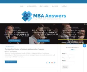 Mbaanswers.com(MBA Answers) Screenshot