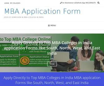 Mbaapplicationform.com(MBA Application Form 2021) Screenshot