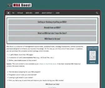 Mbaboost.com(MBA Boost) Screenshot