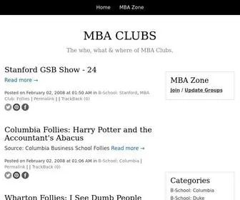 Mbaclubs.com(MBA CLUBS) Screenshot