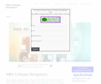 Mbacollegesbengaluru.in(MBA Colleges Bengaluru Provide MBA Direct admission (2022)) Screenshot