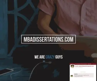 Mbadissertations.com(Our website) Screenshot