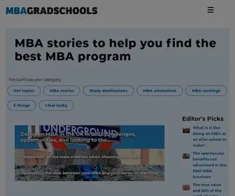 Mbagradschools.com(MBA schools) Screenshot