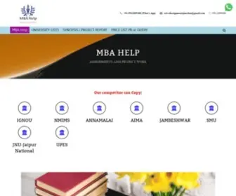 Mbahelp.in(MBA Solved Assignments for IGNOU) Screenshot