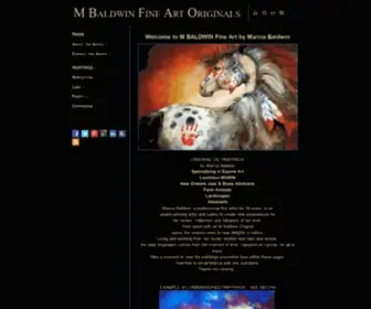 Mbaldwinfineart.com(Original fine art oil paintings by M Baldwin. Marcia Baldwin) Screenshot