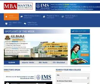 Mbamantra.com(Home page) Screenshot