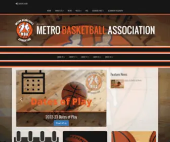 Mbans.ca(Metro basketball association) Screenshot