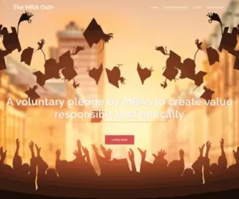 Mbaoath.org(The MBA Oath) Screenshot