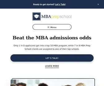 Mbaprepschool.com(MBA Prep School) Screenshot
