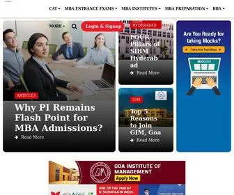 Mbarendezvous.com(MBA Entrance Exams 2020) Screenshot