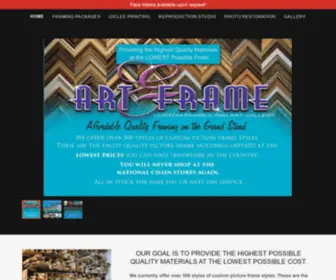 Mbartandframe.com(Art and Frame Outlet Home PageGeorge Bishop Pkwy Myrtle Beach) Screenshot