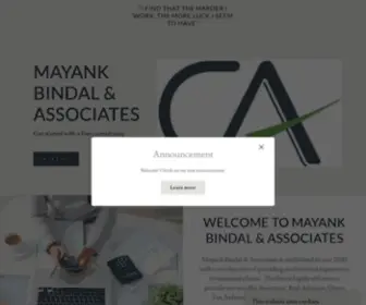Mbas.co.in(Mayank Bindal And Associates) Screenshot