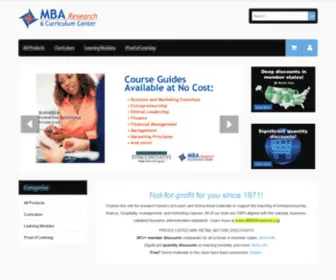 Mbashop.org(MBA Research Online Store) Screenshot