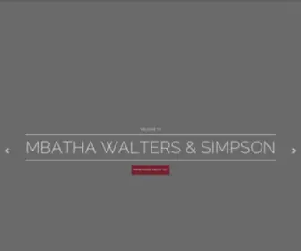 Mbathawaltersandsimpson.com(Mbatha Walters & Simpson Construction) Screenshot