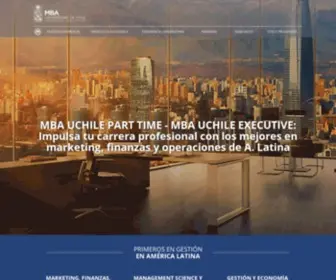 Mbauchile.cl(MBA UChile) Screenshot