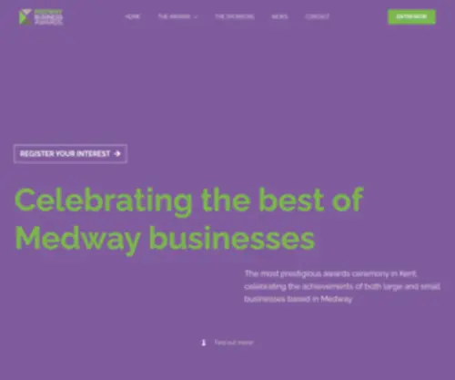 Mbawards.co.uk(Medway business awards) Screenshot