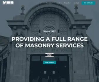 MBbmasonry.com(Home Home Home) Screenshot