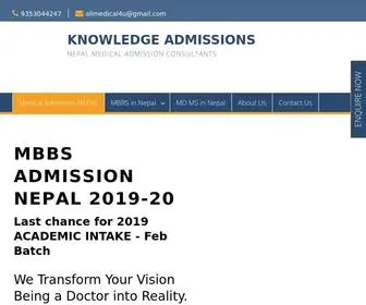 MBBSBdsadmission.in(Study MBBS in Nepal) Screenshot