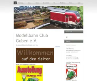 MBC-Guben.de(Modellbahn Club Guben e.V) Screenshot