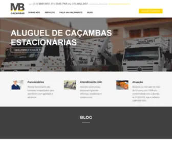 Mbcacambas.com.br(Locação de Caçambas e Retirada de Entulho) Screenshot