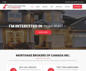 MBCbrokers.com(Mortgage Brokers of Canada Inc) Screenshot