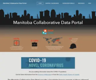 MBCDP.ca(Manitoba Collaborative Data Portal) Screenshot