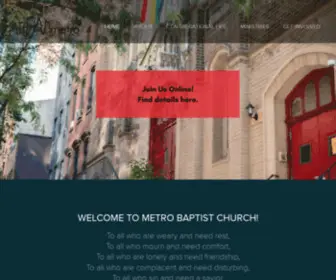 MBCNYC.org(Metro Baptist Church) Screenshot