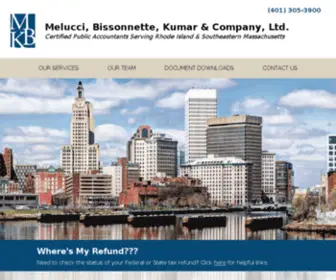 MbcocPas.com(RI CPA Tax Accountant Melucci Bissonnette Kumar & Company) Screenshot