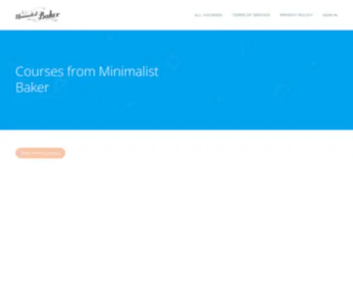 Mbcourses.com(Minimalist Baker Courses) Screenshot