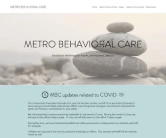 MBCPSYCH.com(Metro Behavioral Care) Screenshot