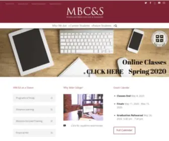MBCS.edu(Maryland Bible College & Seminary) Screenshot