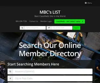 MBCslist.org(Classified Directory) Screenshot