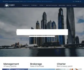 MBcyachts.com(Luxury Yacht Brokerage) Screenshot