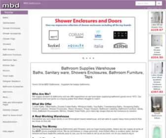 MBD-Bathrooms.co.uk(Midland Bathroom Distributors) Screenshot