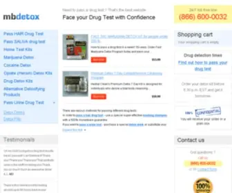 Mbdetox.com(Pass a drug test with MB Detox) Screenshot