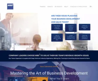 Mbdi.com(Business Development Training For Defense Contractors) Screenshot