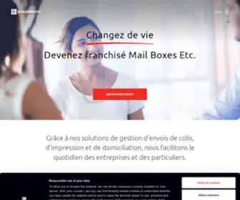 Mbe-Franchising.fr(Franchisé) Screenshot