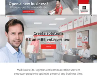 Mbe-Franchising.it(Aprire un franchising Mail Boxes Etc) Screenshot