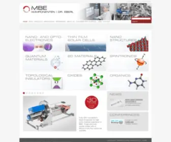Mbe-Komponenten.de(Eberl MBE) Screenshot