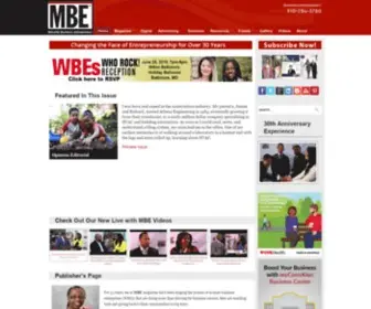 Mbemag.com(Minority Business Magazine (MBE)) Screenshot