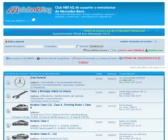 Mbfaq.com(Club MBFAQ de usuarios y entusiastas de Mercedes) Screenshot