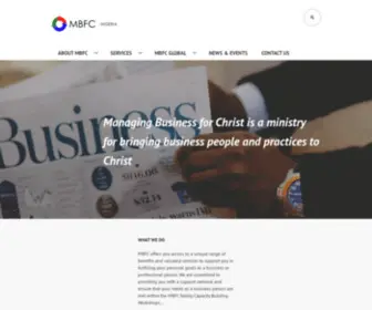 MBFChrist.org(Bringing business people and practices to Christ) Screenshot