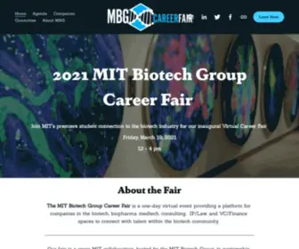 MBgcareerfair.org(MIT Biotech Group Career Fair) Screenshot