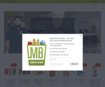 MBgrocery.com(Toronto Office Grocery Delivery and Coffee Service) Screenshot