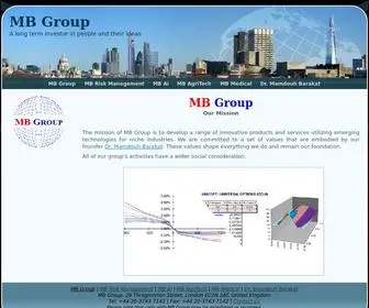 MBgroup.global(A long term investor in people and their ideas. Our mission) Screenshot