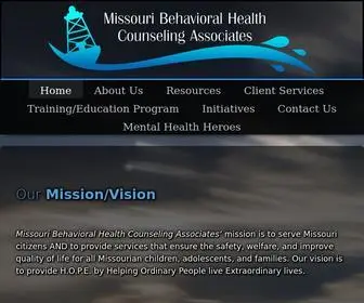 MBhca.org(Missouri Behavioral Health Counseling Associates) Screenshot