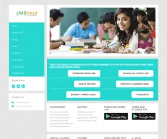 Mbhead.com(Coaching classes & Institute management system software) Screenshot