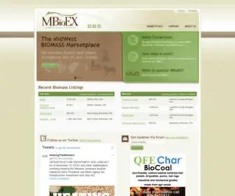 Mbioex.com(Midwest Biomass Exchange) Screenshot